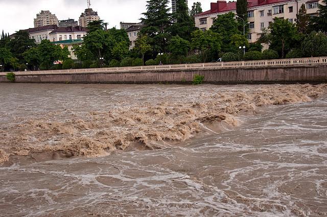 В горах был сильный дождь